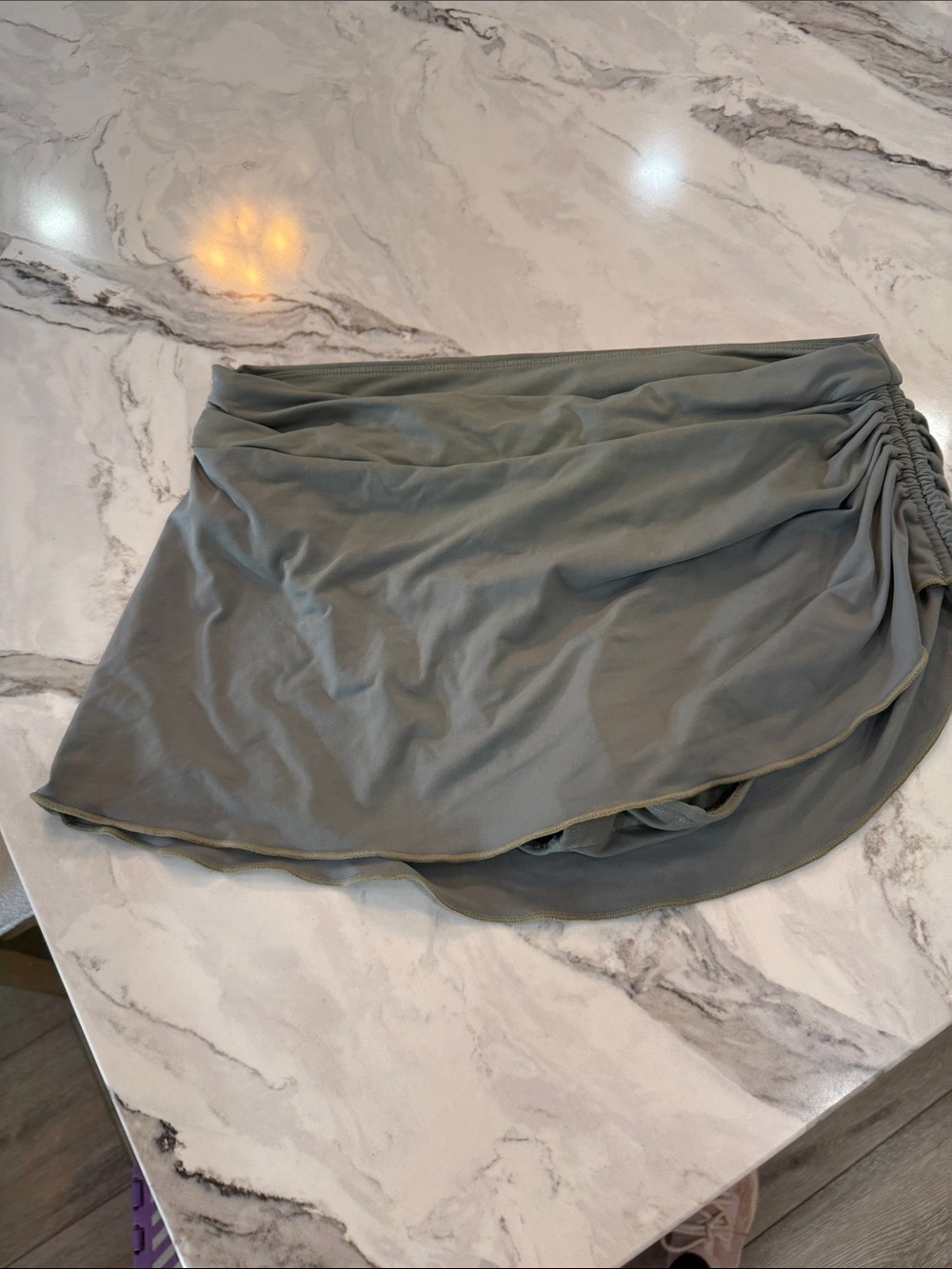 Carve Designs Olive Ruched Side Swim Skirt